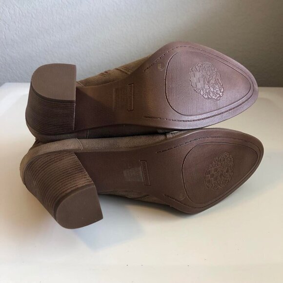 NWT VINCE CAMUTO Fenyia Booties Foxy Verona Tan Suede Cutout Accent 11 MSRP $228 - Picture 6 of 7
